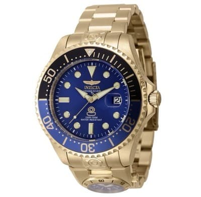 45819 Invicta Men’s Grand Diver 47mm Gold Dual Time Automatic Stainless Watch 🔥 - Image 1