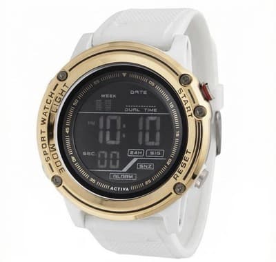 ACW8125-007 Activa Voyager of Time X Invicta Men's Digital Watch - 52mm, White - Image 1