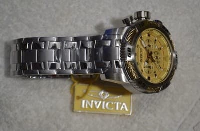 NEW 50mm INVICTA SPEEDWAY CHRONOGRAPH SILVER AND GOLD 49119 WATCH MSRP $395 🔥🔥 - Thumbnail 8