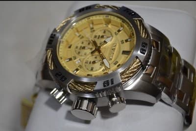 NEW 50mm INVICTA SPEEDWAY CHRONOGRAPH SILVER AND GOLD 49119 WATCH MSRP $395 🔥🔥 - Thumbnail 3