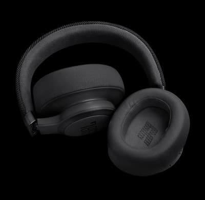 JBL LIVE 770NC Wireless Adaptive Noise Cancelling Over-The-Ear Headphones, Black - Thumbnail 6