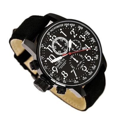Invicta Men's Watch I-Force Japanese Quartz Chronograph Black Dial Strap 1517 - Thumbnail 3