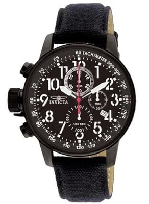 Invicta Men's Watch I-Force Japanese Quartz Chronograph Black Dial Strap 1517 - Image 1