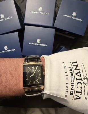 MPW-0253 - Montres Prestige X Invicta Men's Watch - 41.5mm, Black (MPW-0253) - Thumbnail 3