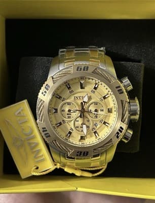 Invicta Speedway Ignition Men's Watch - 50mm Gold Steel Yellow Dial (49123) 🔥🔥 - Thumbnail 3