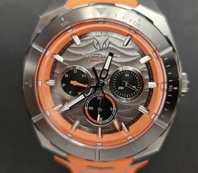 TechnoMarine Cruise Legend Men's Quartz Watch 43mm Orange/Gray TM-125018 NIB - Image 1