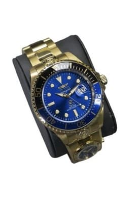 45819 Invicta Men’s Grand Diver 47mm Gold Dual Time Automatic Stainless Watch 🔥 - Thumbnail 3