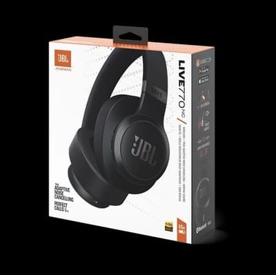 JBL LIVE 770NC Wireless Adaptive Noise Cancelling Over-The-Ear Headphones, Black - Thumbnail 11