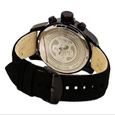 Invicta Men's Watch I-Force Japanese Quartz Chronograph Black Dial Strap 1517 - Thumbnail 4