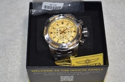 NEW 50mm INVICTA SPEEDWAY CHRONOGRAPH SILVER AND GOLD 49119 WATCH MSRP $395 🔥🔥 - Thumbnail 5