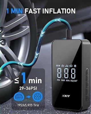 DIGITAL Tire Inflator Portable Air Compressor For Cars/Bikes BLACKFRIDAY SPECIAL - Thumbnail 2