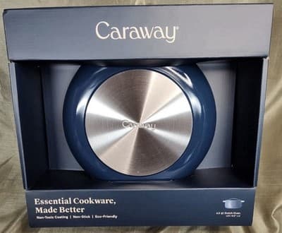 Brand NEW Caraway Home 6.5qt Dutch Oven with Lid Navy: Ceramic Non-Stick - Image 1