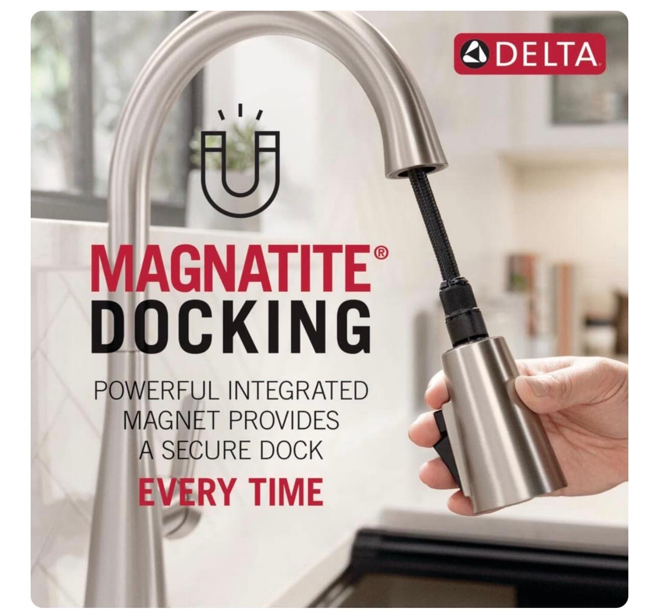 New Delta Matte Black Pull-Down Kitchen Faucet - Thumbnail 7