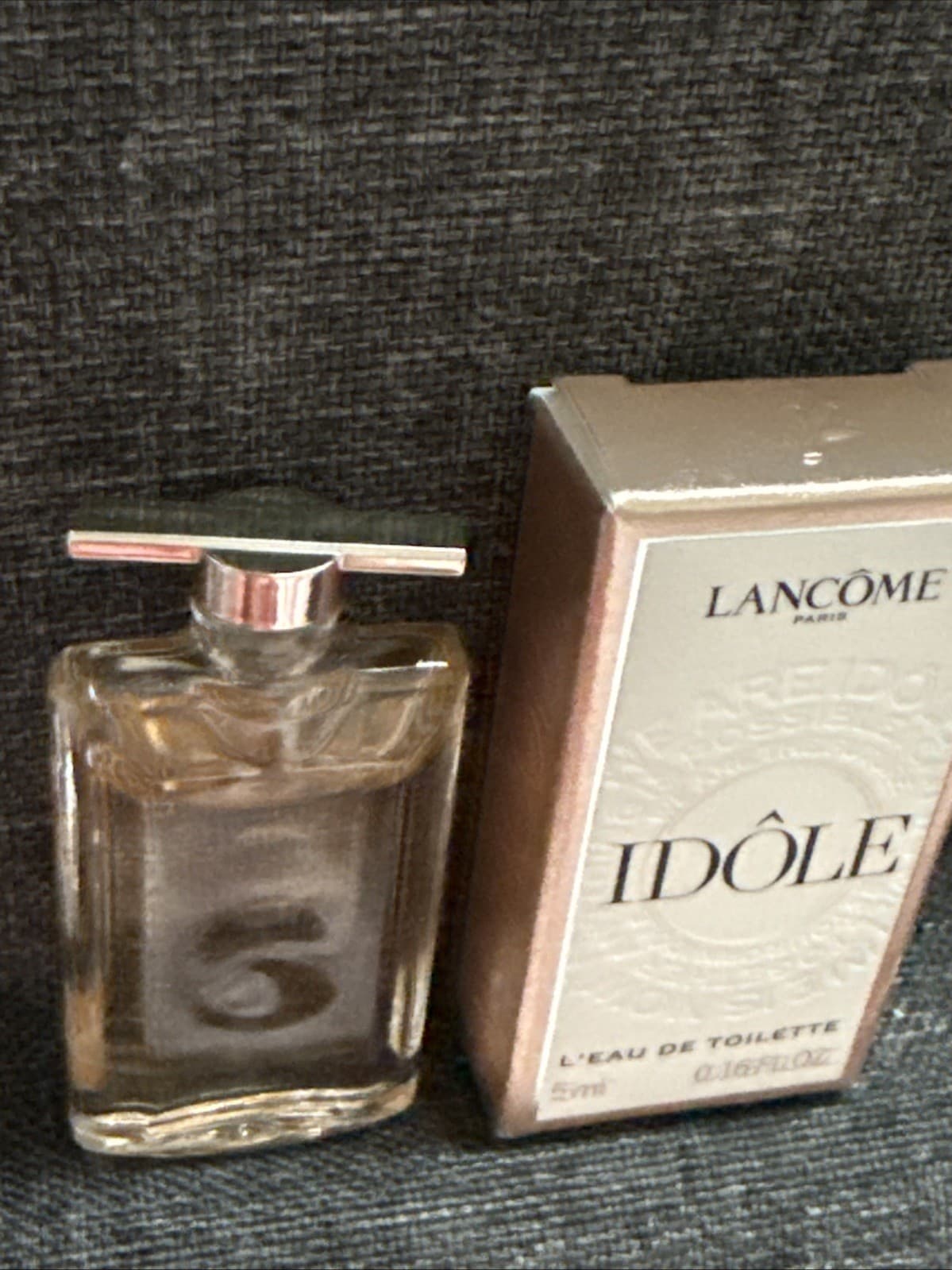 Authentic Lancome IDOLE L’Eau De Toilette 0.16 Fl Oz/5ml Mini Splash Travel Size - Thumbnail 3