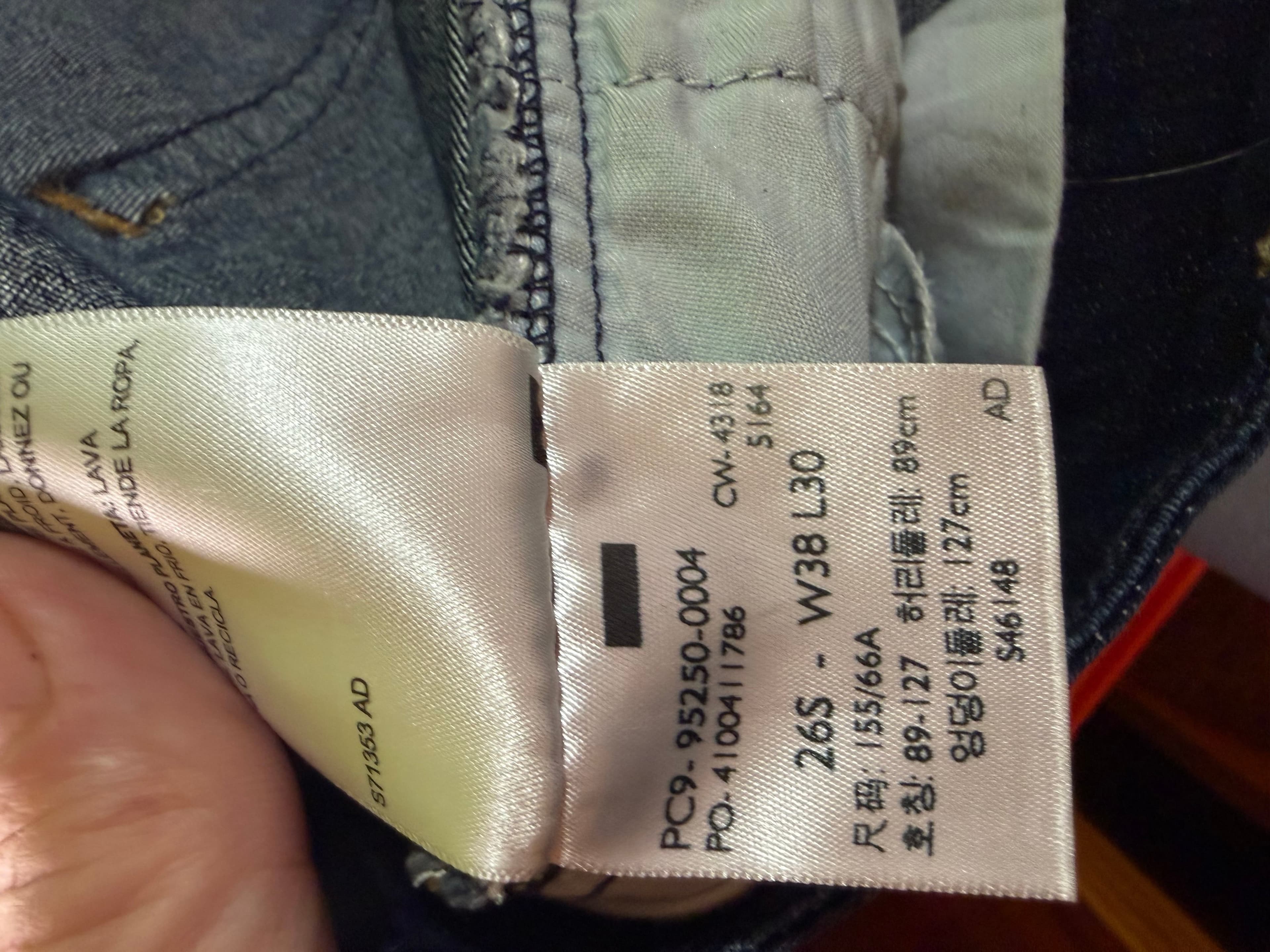 Signature Levi Strauss Gold Womens Plus 26S W38 L30 Mid Rise Boot Cut Jeans Dark - Thumbnail 4