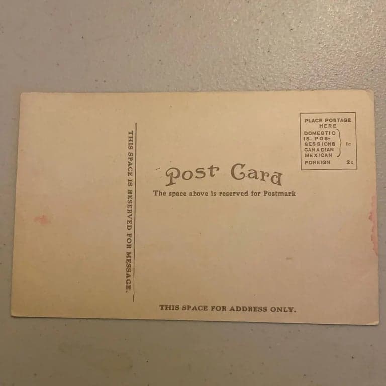 Sutter's Fort in Sacramento California Divided Back Vintage Post Card - Thumbnail 2