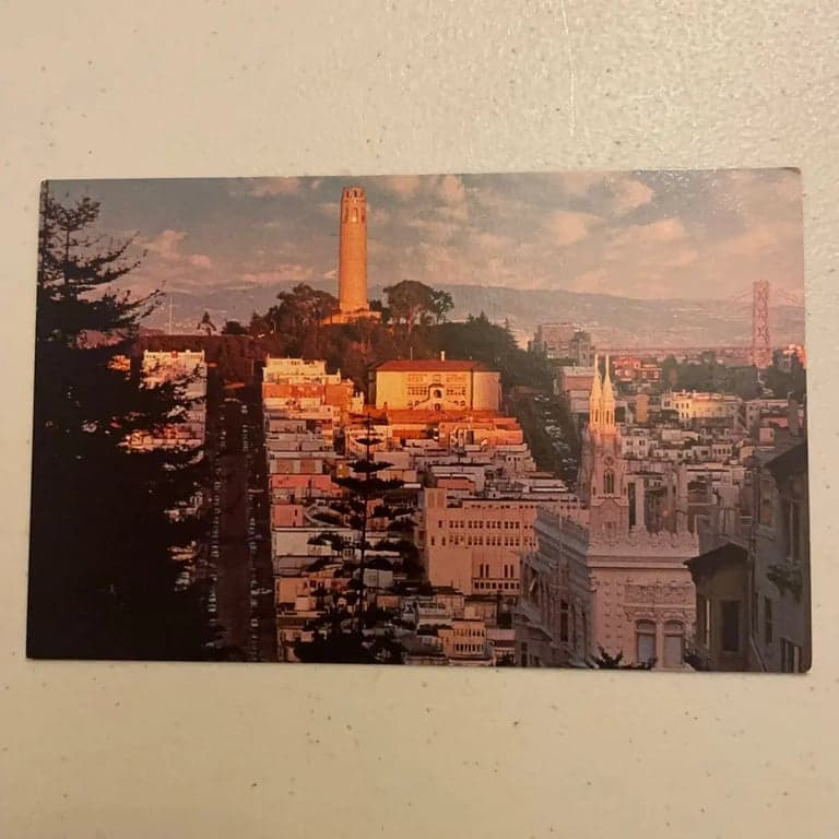 Vintage San Francisco Coit Tower Postcard - Image 1