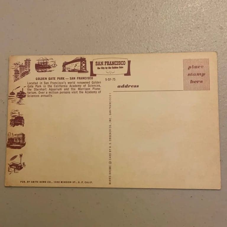 California Academy of Sciences Golden Gate Park San Francisco CA c1966 - Thumbnail 2