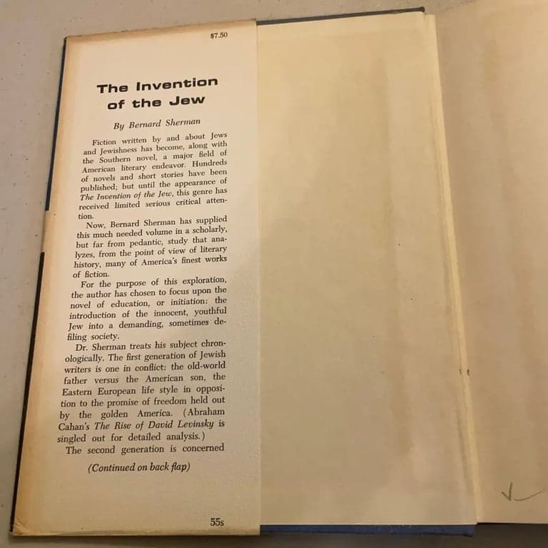 Autographed-The invention of the Jew;: Jewish-American education novels, 1916-19 - Thumbnail 5