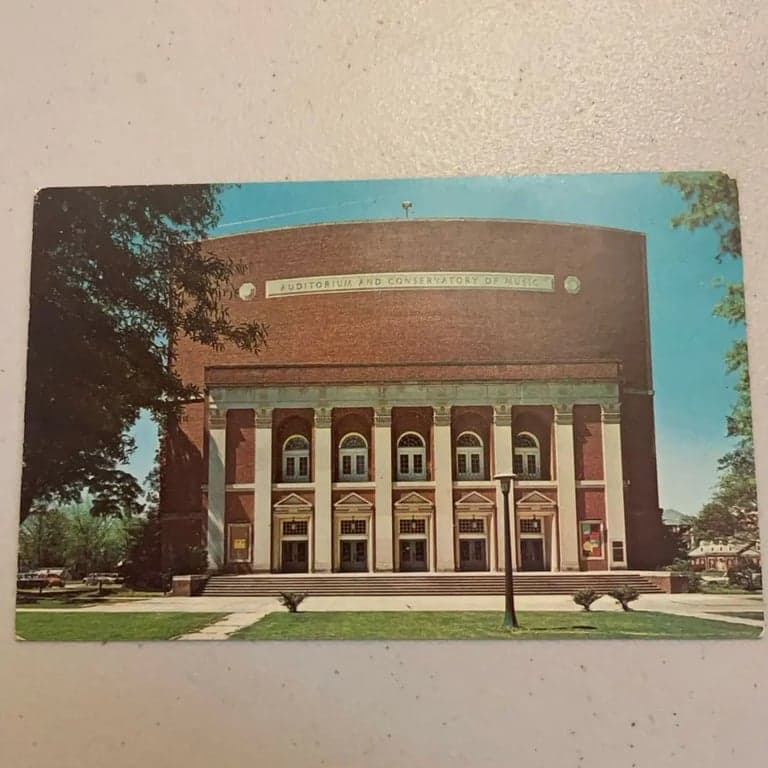 Vintage Postcard of Auditorium & Conservatory of Music, Winthrop College - Image 1