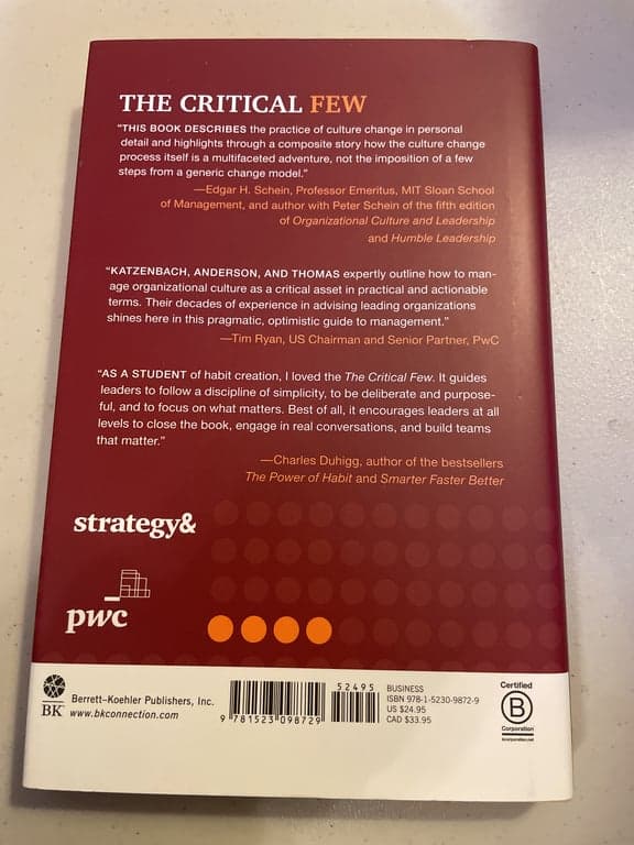 The Critical Few: Energize Your Company's Culture by Choosing What Really Matter - Thumbnail 2