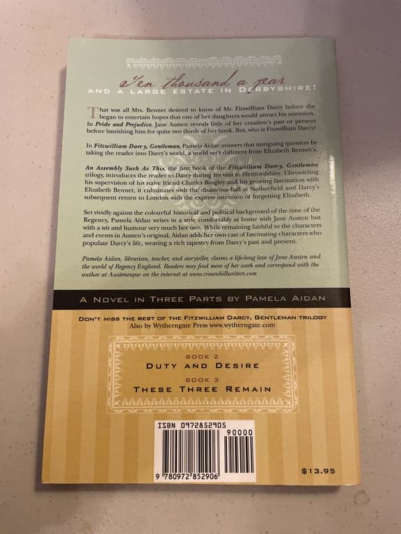 An Assembly Such as This (Fitzwilliam Darcy, Gentleman: Book 1) [Paperback]: Pam - Thumbnail 2