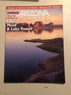 Arizona Highways Magazine July 1998 Lake Mead Lake Powell Special Section Travel - Image 1