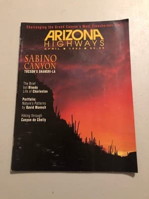 Arizona Highways Magazine April 1993 Sabino Canyon Tucson Travel Photo Issue - Image 1