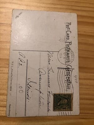 A Good Catch Vintage Postcard 1905 Fishing Scene Illustrated Postmarked Mailed - Thumbnail 2