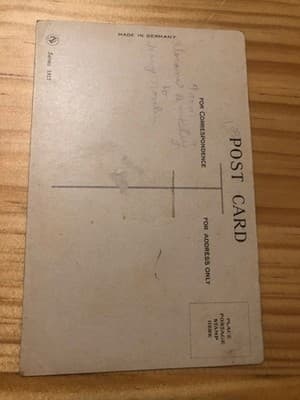 Vintage Danforth Postcard Made in Germany Humorous Couple Divided Back Unposted - Thumbnail 2