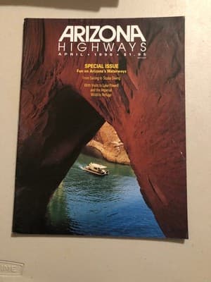 Arizona Highways Magazine April 1990 Special Issue Waterways Travel Lake Powell - Image 1