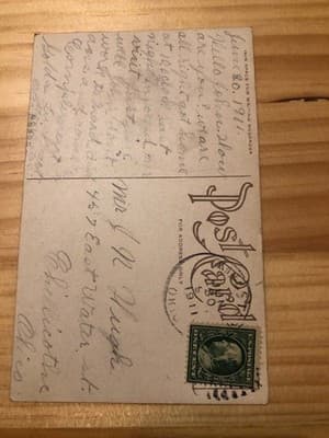 The Girls We Cant Forget Postcard 1911 Handwritten Postmarked Aug 30 Vintage - Thumbnail 2