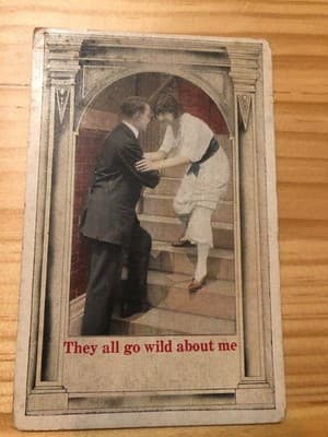 Bamforth Postcard They All Go Wild About Me Vintage Postmarked Springfield - Image 1