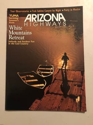 Arizona Highways Magazine August 1998 White Mountains Retreat Travel Photography - Image 1