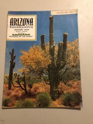Arizona Highways Magazine January 1969 Saguaro Monarch of the Desert Vintage - Image 1