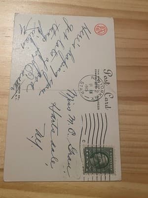 Antique Vintage 1915 Easter Postcard Chicks Embossed Glitter Divided Back Used - Thumbnail 2