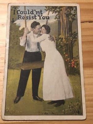 Vintage Postcard I Couldn't Resist You Lovers Series 742 Made in USA Romantic - Image 1