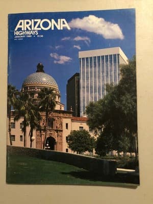 Arizona Highways Magazine January 1980 Travel Photography Arizona Desert Vintage - Image 1