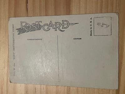 Vintage Baby Postcard Sentimental Comic Im Getting To Be Some Student Made USA - Thumbnail 2
