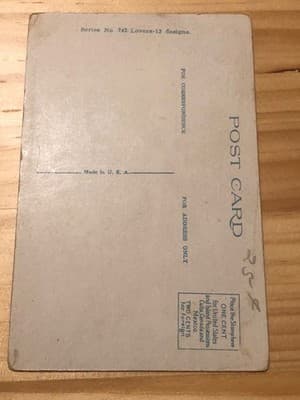 Vintage Postcard I Couldn't Resist You Lovers Series 742 Made in USA Romantic - Thumbnail 2