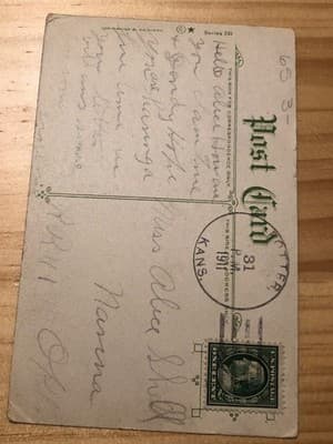 S K Simon Postcard Will You Marry Me Comic Couple 1911 Used Divided Back Green - Thumbnail 2
