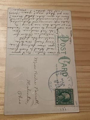 Dear Harp Of My Country Embossed Postcard St Patricks Well Co Armagh Shamrocks - Thumbnail 2