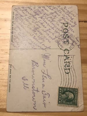 Youre My Parasol Girl Vintage Divided Back Postcard Couple Parasol Romance - Thumbnail 2