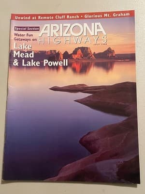 Arizona Highways Magazine July 1998 Lake Mead and Lake Powell Travel Photography - Image 1