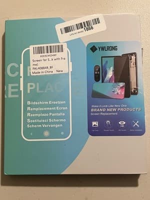 YWL RONG Screen Replacement Kit With Frame Tools Black LCD Digitizer HighRes - Image 1