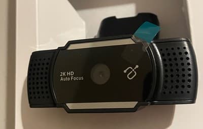 Aluratek Webcam 2K HD AWC2KF Auto Focus USB Dual Mics Windows Mac Android Chrome - Thumbnail 3