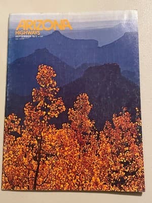 Arizona Highways Magazine September 1977 Issue Scenic Grand Canyon Fall Cover - Image 1
