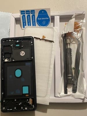 YWL RONG Screen Replacement Kit With Frame Tools Black LCD Digitizer HighRes - Thumbnail 2