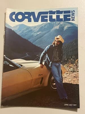 Corvette News Magazine June July 1977 Vintage Stingray Cover Car Collectible - Image 1