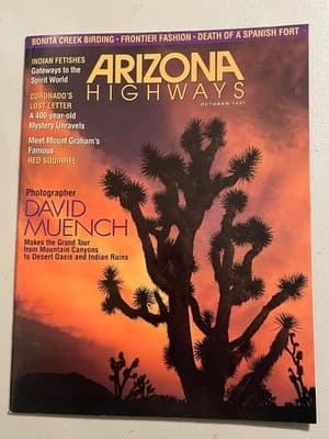 Arizona Highways Magazine October 1997 David Muench Vintage Cover Photography - Image 1